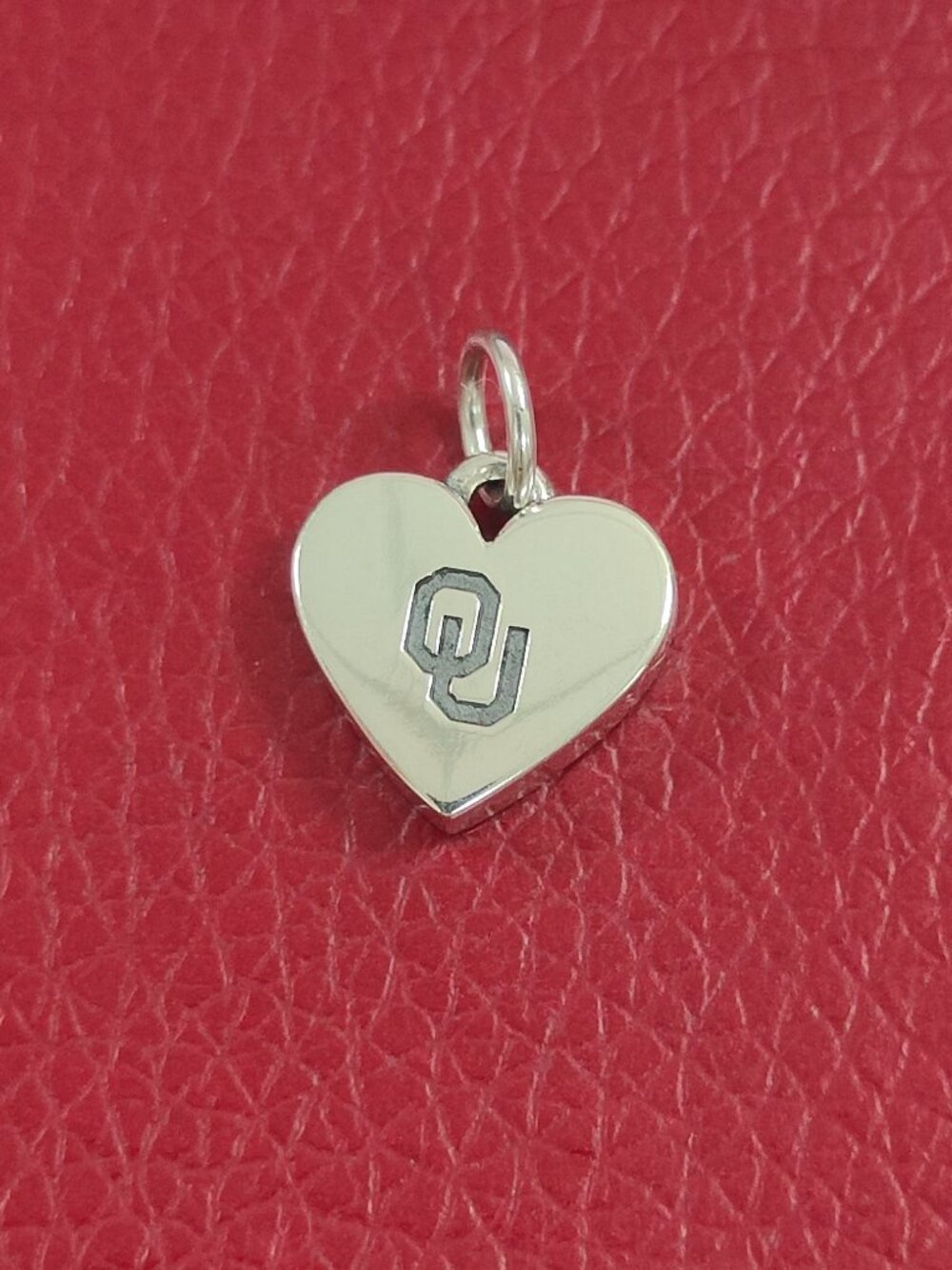 James Avery The University of Oklahoma Small Heart Charm with box
